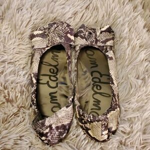 Snakeskin print Sam Edelman "domenique " flats